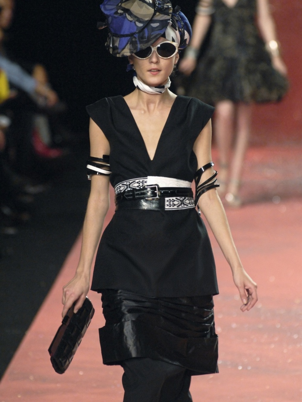 CHRISTIAN LACROIX Runway SS2008 "Japonisme" Techno Kimono Tier Dress 38 6-8 - Picture 5 of 14